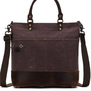 Della Q Makers Canvas Tote in Cocoa